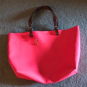 Fossil Rachel Large Tote Handbag - Hot Pink